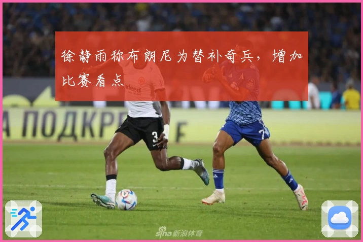 徐静雨称布朗尼为替补奇兵，增加比赛看点